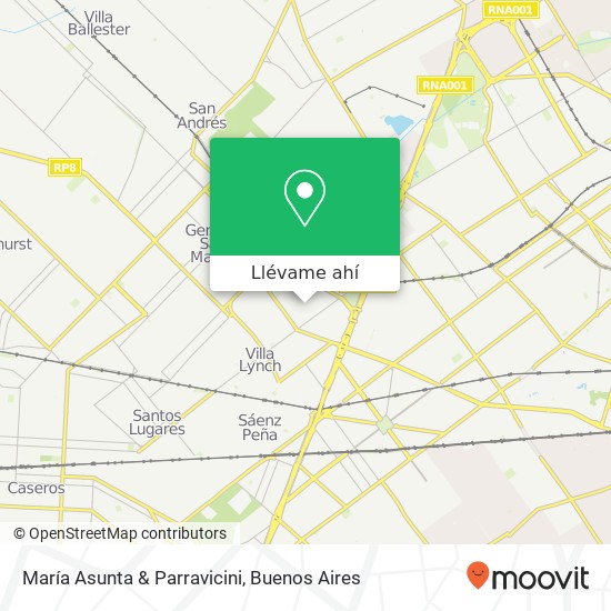 Mapa de María Asunta & Parravicini