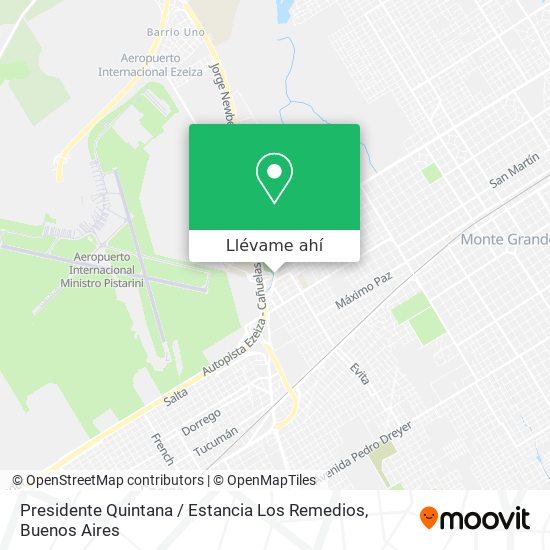 Mapa de Presidente Quintana / Estancia Los Remedios