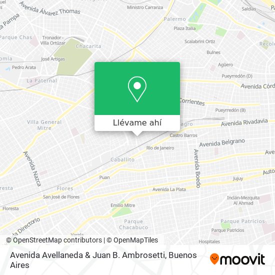 Mapa de Avenida Avellaneda & Juan B. Ambrosetti