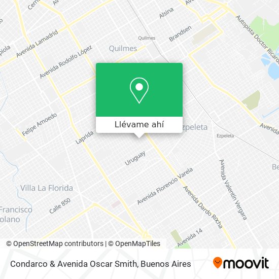 Mapa de Condarco & Avenida Oscar Smith