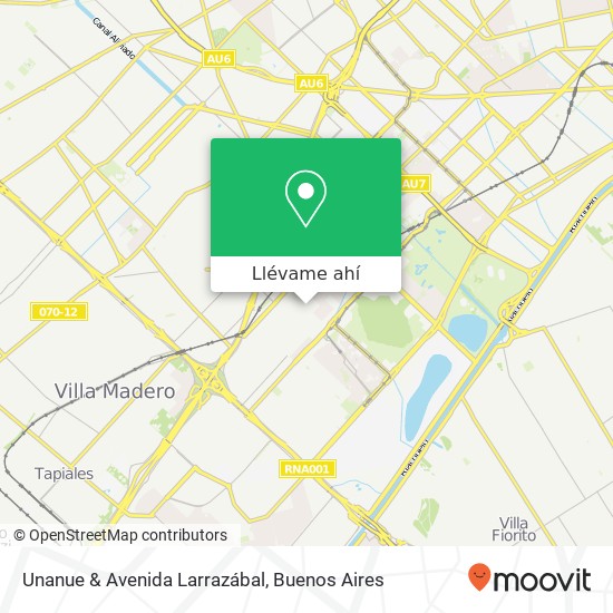 Mapa de Unanue & Avenida Larrazábal