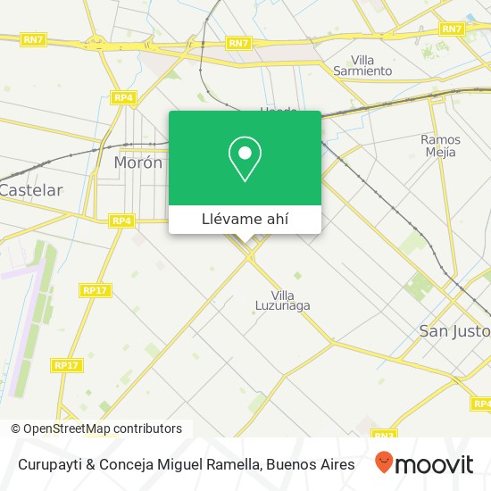 Mapa de Curupayti & Conceja Miguel Ramella