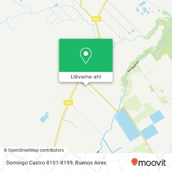 Mapa de Domingo Castro 8101-8199