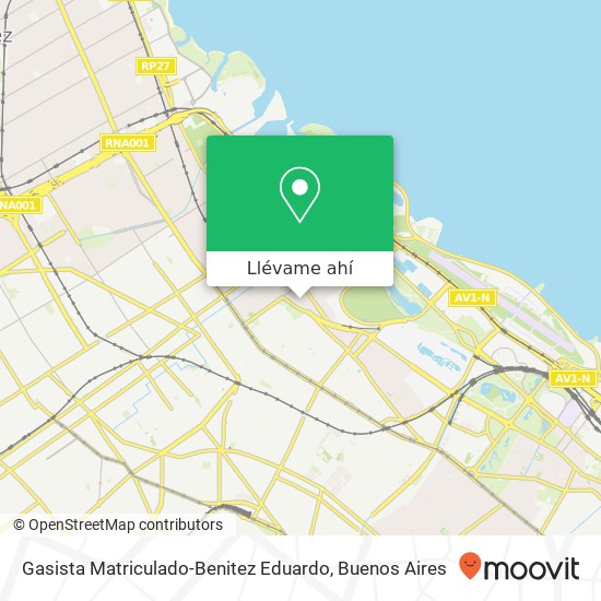 Mapa de Gasista Matriculado-Benitez Eduardo