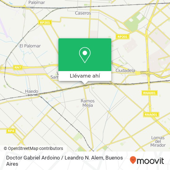 Mapa de Doctor Gabriel Ardoino / Leandro N. Alem