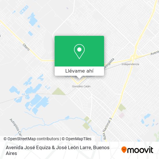 Mapa de Avenida José Equiza & José León Larre