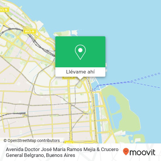 Mapa de Avenida Doctor José María Ramos Mejía & Crucero General Belgrano