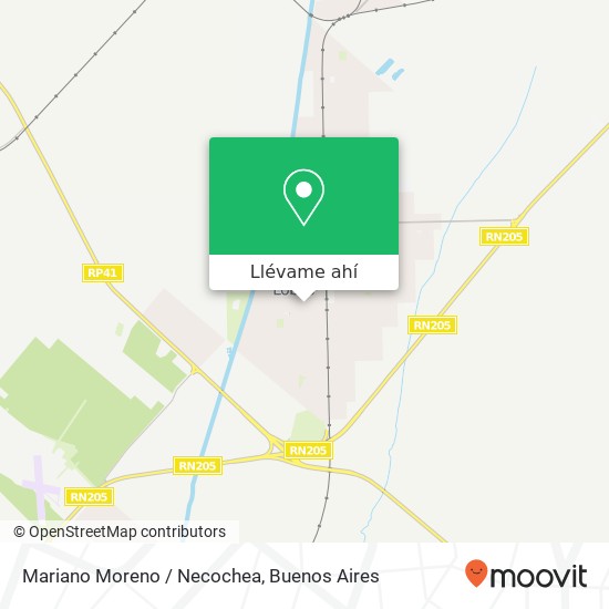 Mapa de Mariano Moreno / Necochea