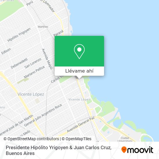 Mapa de Presidente Hipólito Yrigoyen & Juan Carlos Cruz