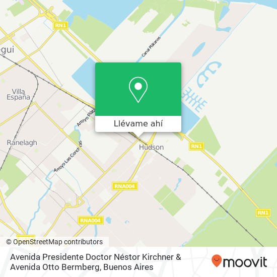 Mapa de Avenida Presidente Doctor Néstor Kirchner & Avenida Otto Bermberg