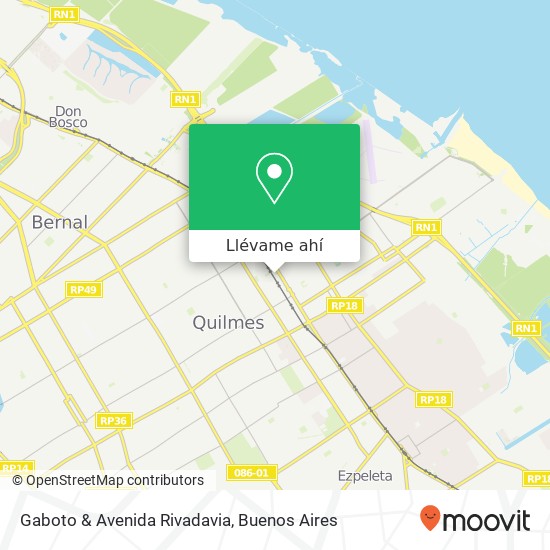 Mapa de Gaboto & Avenida Rivadavia