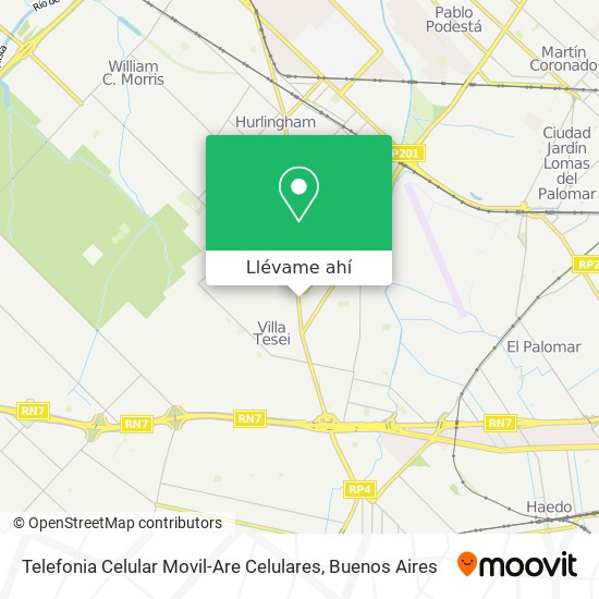 Mapa de Telefonia Celular Movil-Are Celulares