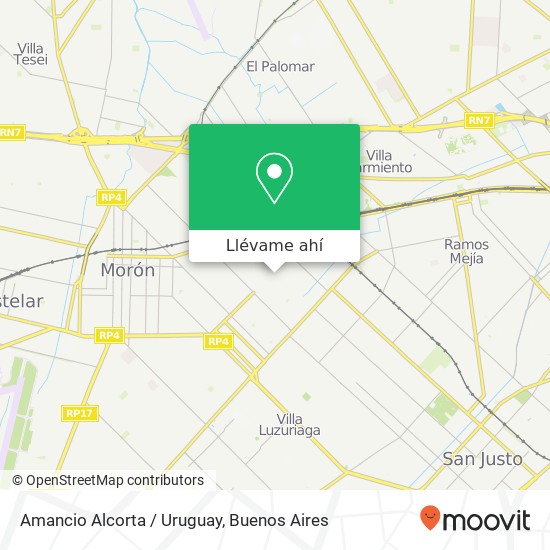 Mapa de Amancio Alcorta / Uruguay