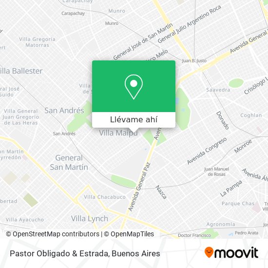 Mapa de Pastor Obligado & Estrada