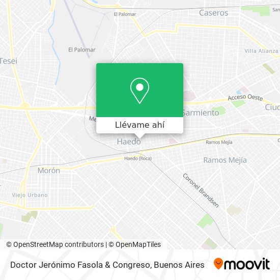 Mapa de Doctor Jerónimo Fasola & Congreso
