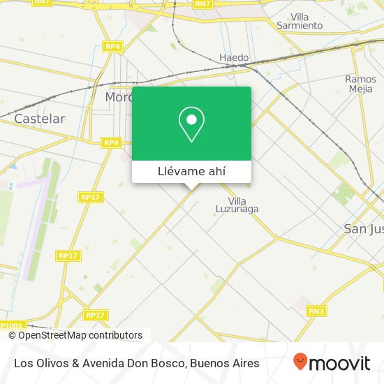 Mapa de Los Olivos & Avenida Don Bosco