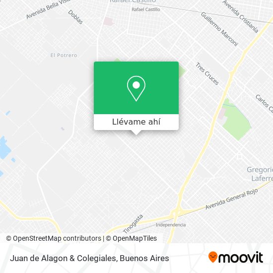Mapa de Juan de Alagon & Colegiales