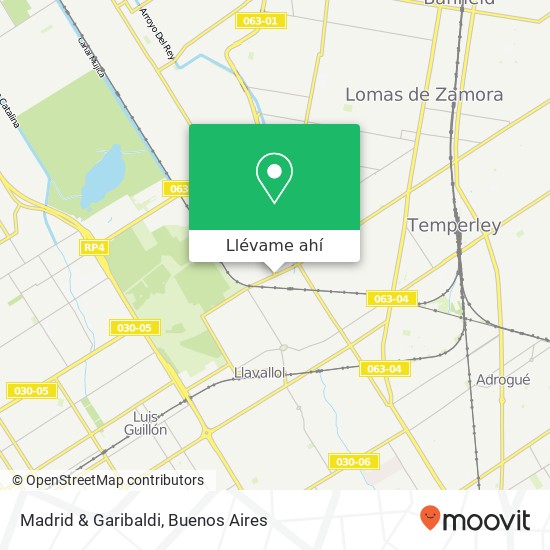Mapa de Madrid & Garibaldi