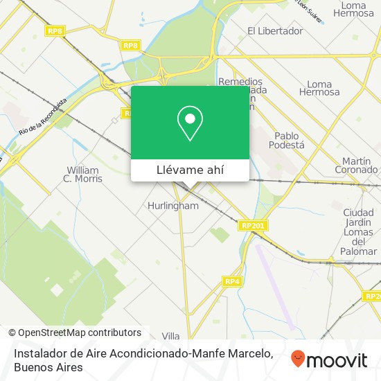 Mapa de Instalador de Aire Acondicionado-Manfe Marcelo