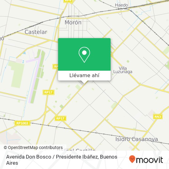 Mapa de Avenida Don Bosco / Presidente Ibáñez