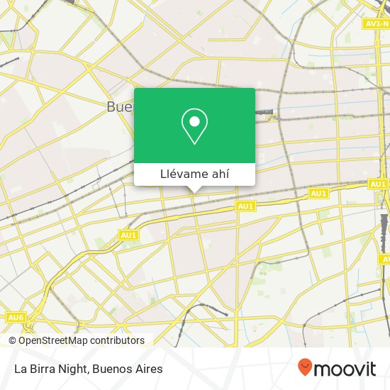 Mapa de La Birra Night