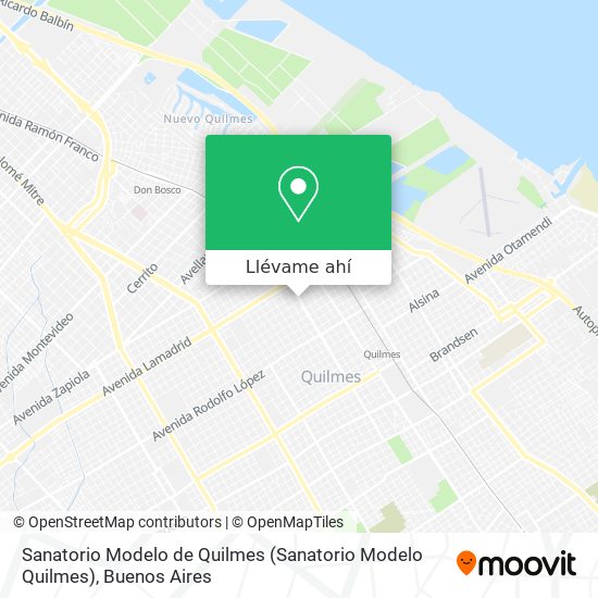 Mapa de Sanatorio Modelo de Quilmes