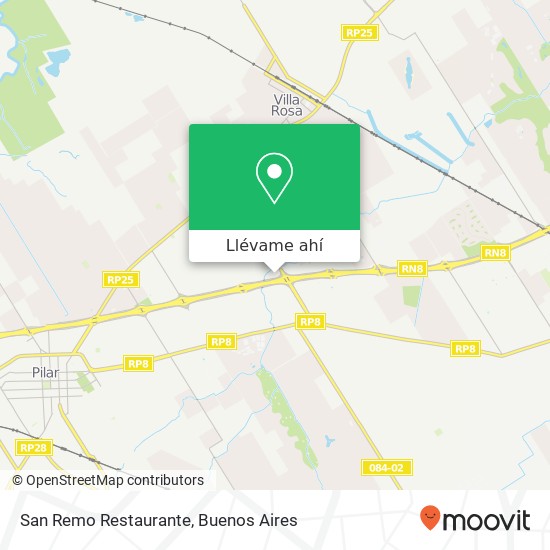 Mapa de San Remo Restaurante