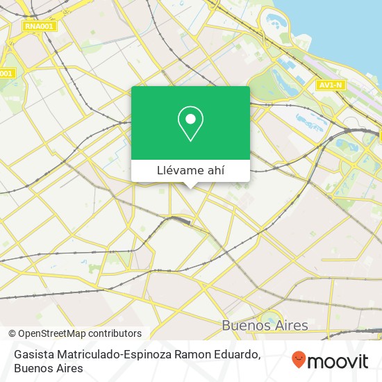 Mapa de Gasista Matriculado-Espinoza Ramon Eduardo