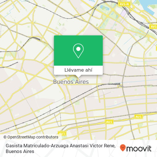 Mapa de Gasista Matriculado-Arzuaga Anastasi Victor Rene