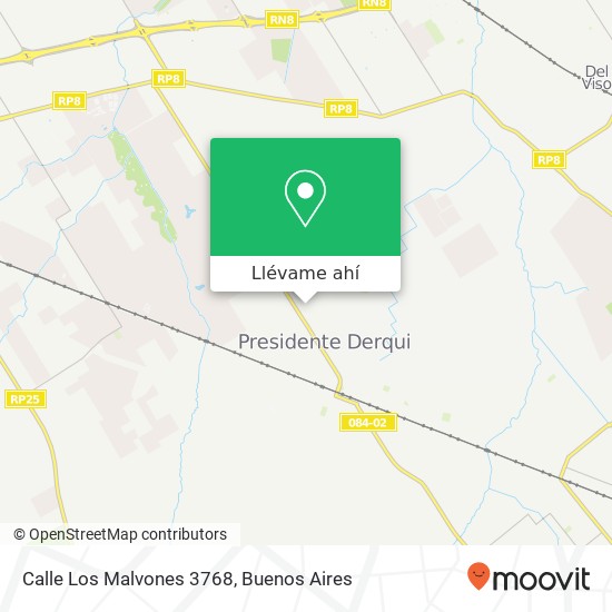 Mapa de Calle Los Malvones 3768