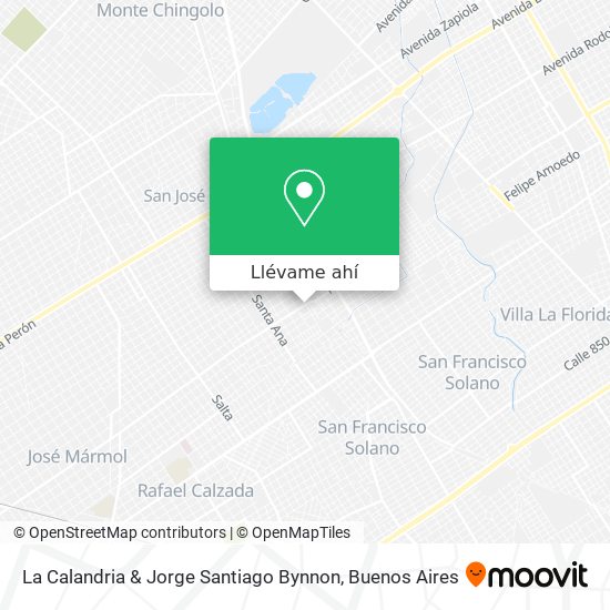 Mapa de La Calandria & Jorge Santiago Bynnon