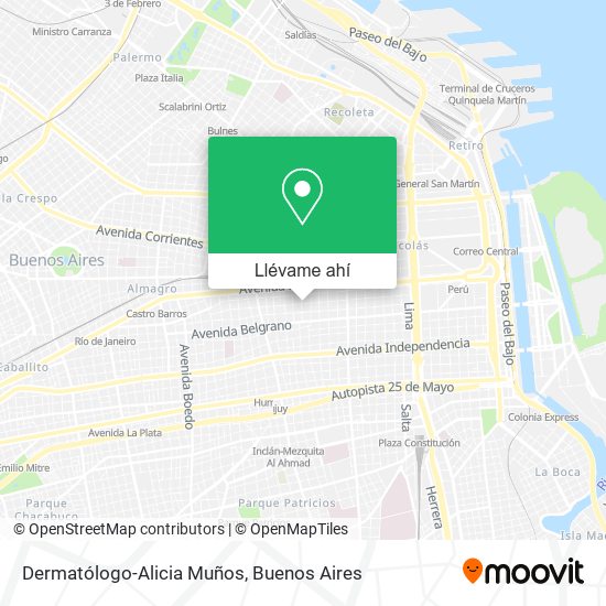 Mapa de Dermatólogo-Alicia Muños