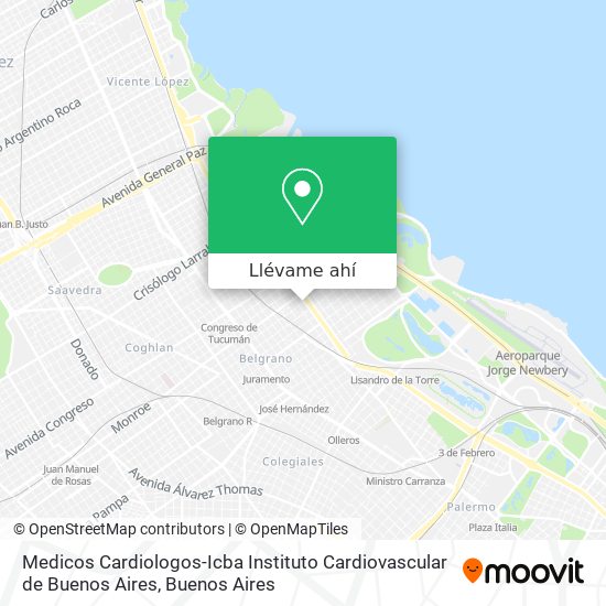 Mapa de Medicos Cardiologos-Icba Instituto Cardiovascular de Buenos Aires