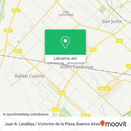 Mapa de Juan A. Lavalleja / Victorino de la Plaza