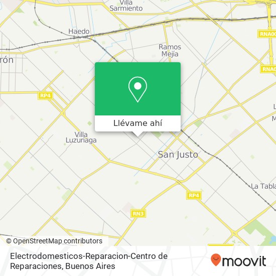 Mapa de Electrodomesticos-Reparacion-Centro de Reparaciones