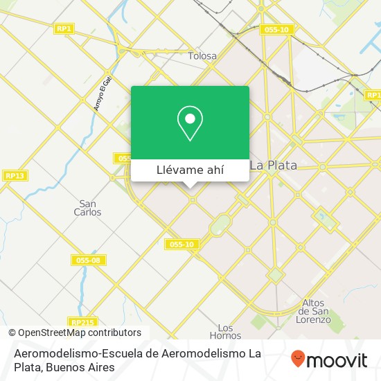 Mapa de Aeromodelismo-Escuela de Aeromodelismo La Plata