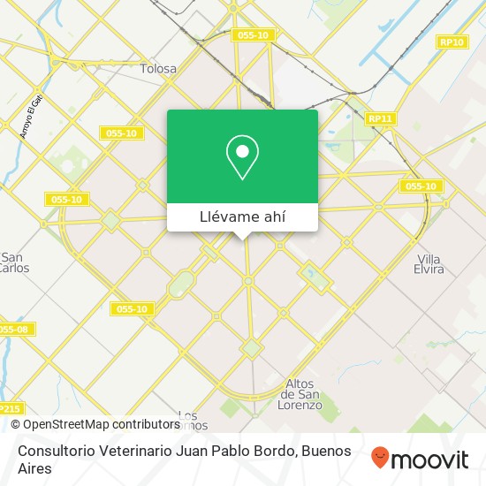 Mapa de Consultorio Veterinario Juan Pablo Bordo