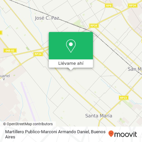 Mapa de Martillero Publico-Marconi Armando Daniel