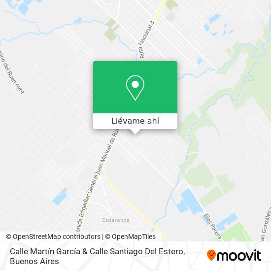 Mapa de Calle Martín García & Calle Santiago Del Estero