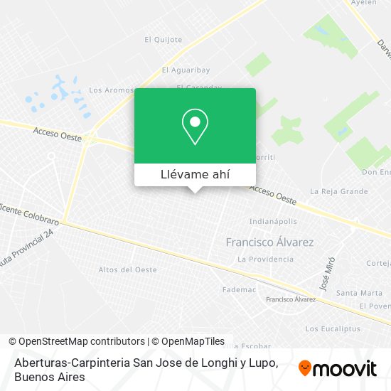 Mapa de Aberturas-Carpinteria San Jose de Longhi y Lupo