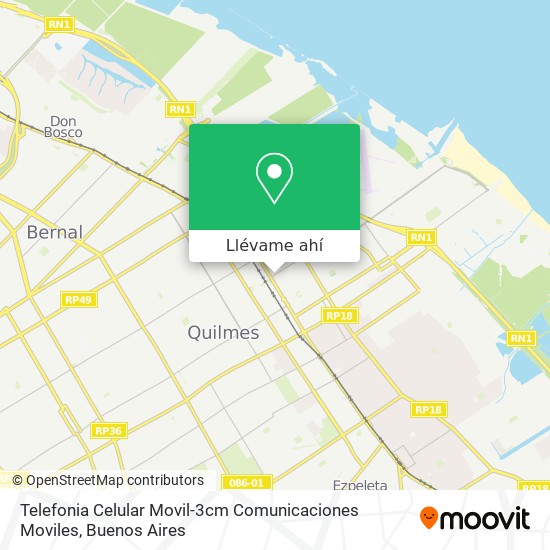 Mapa de Telefonia Celular Movil-3cm Comunicaciones Moviles