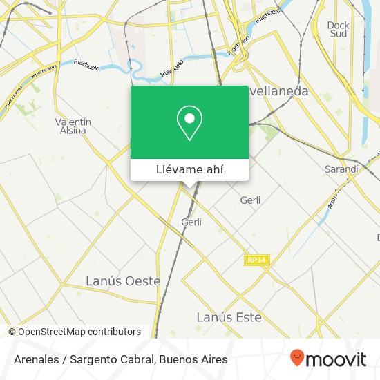 Mapa de Arenales / Sargento Cabral