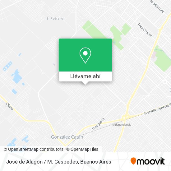 Mapa de José de Alagón / M. Cespedes