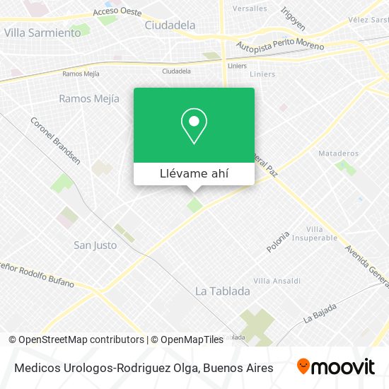 Mapa de Medicos Urologos-Rodriguez Olga