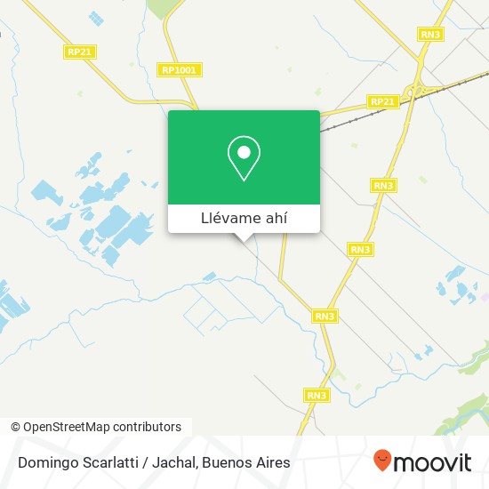 Mapa de Domingo Scarlatti / Jachal
