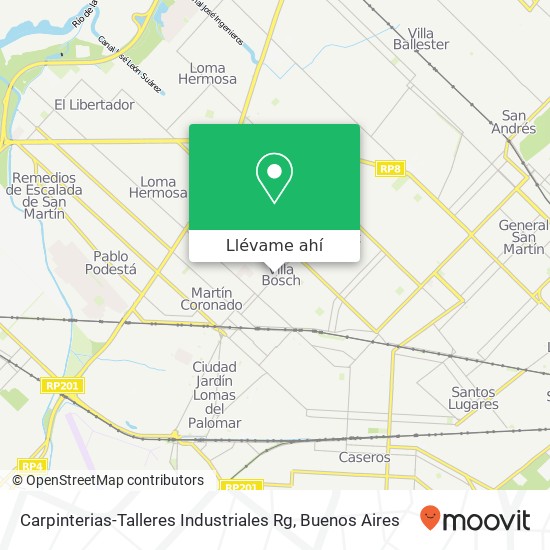 Mapa de Carpinterias-Talleres Industriales Rg