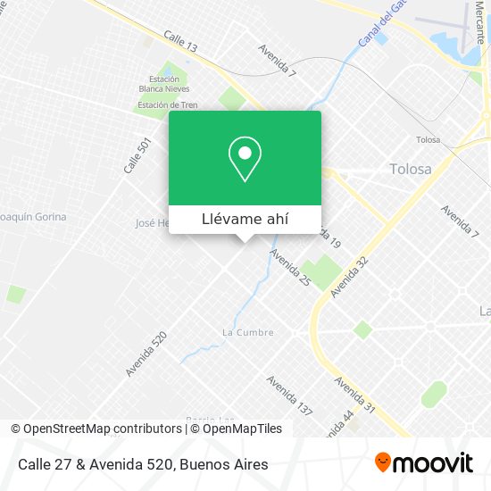 Mapa de Calle 27 & Avenida 520