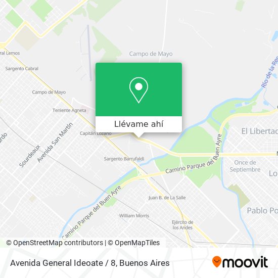 Mapa de Avenida General Ideoate / 8