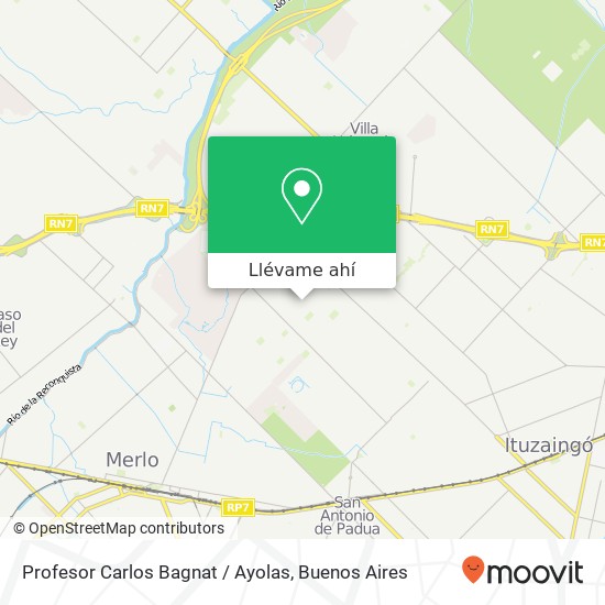Mapa de Profesor Carlos Bagnat / Ayolas