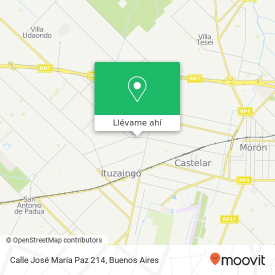 Mapa de Calle José María Paz 214
